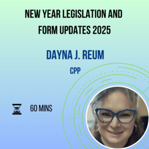 New Year Legislation and Form Updates 2025