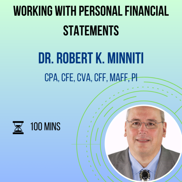 Working With Personal Financial Statements