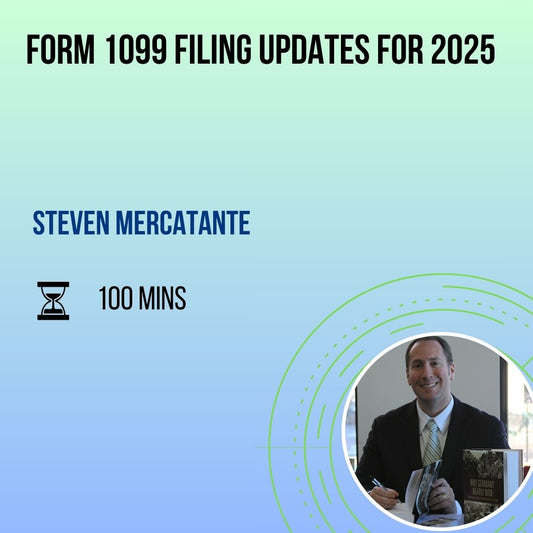 Form 1099 Filing Updates for 2025